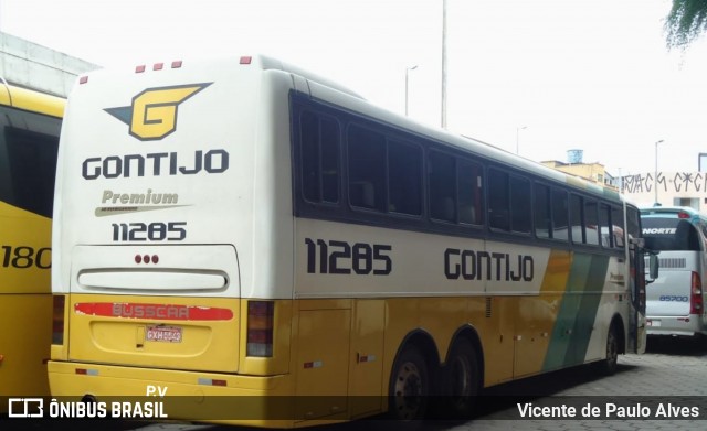 Empresa Gontijo de Transportes 11285 na cidade de Belo Horizonte, Minas Gerais, Brasil, por Vicente de Paulo Alves. ID da foto: 8760123.