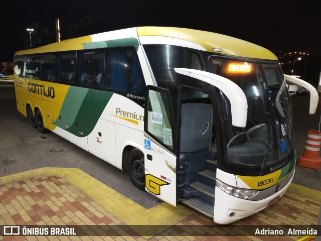 Empresa Gontijo de Transportes 18030 na cidade de João Monlevade, Minas Gerais, Brasil, por Adriano  Almeida. ID da foto: 8765062.