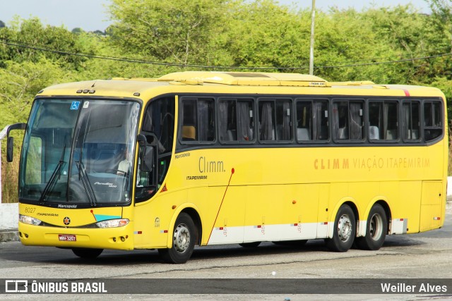 Viação Itapemirim 8027 na cidade de Aracaju, Sergipe, Brasil, por Weiller Alves. ID da foto: 8763921.