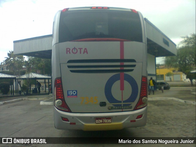 Rota Transportes Rodoviários 7345 na cidade de Piritiba, Bahia, Brasil, por Mario dos Santos Nogueira Junior. Número da foto: #8763918.