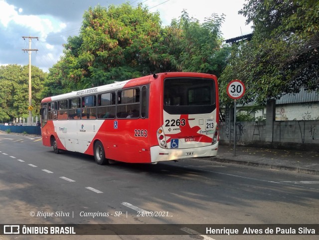 Expresso CampiBus 2263 na cidade de Campinas, São Paulo, Brasil, por Henrique Alves de Paula Silva. Número da foto: #8763858.