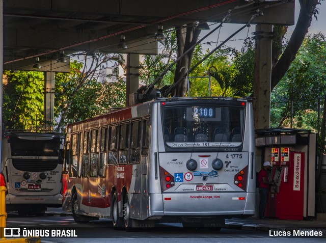 Himalaia Transportes > Ambiental Transportes Urbanos 4 1775 na cidade de São Paulo, São Paulo, Brasil, por Lucas Mendes. ID da foto: 8762794.