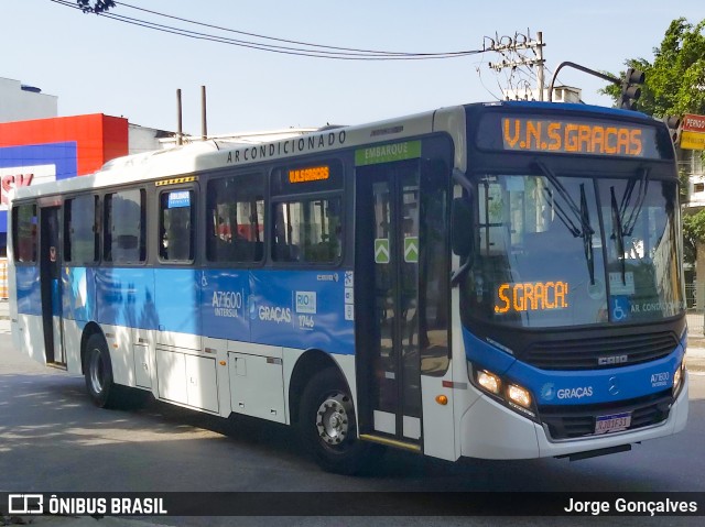 Viação Nossa Senhora das Graças A71600 na cidade de Rio de Janeiro, Rio de Janeiro, Brasil, por Jorge Gonçalves. Número da foto: #8764710.