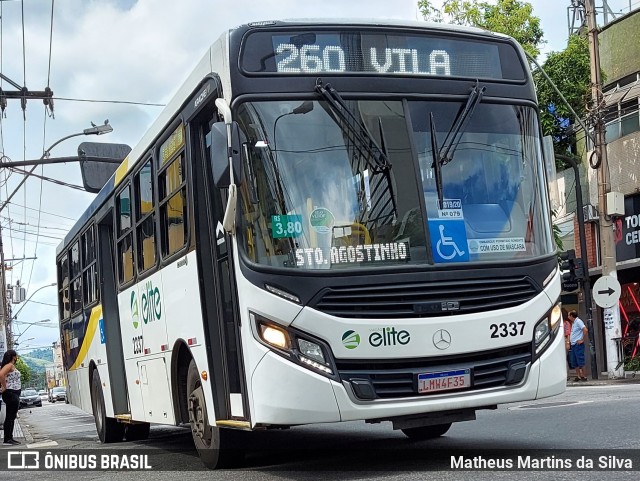 Viação Elite 2337 na cidade de Volta Redonda, Rio de Janeiro, Brasil, por Matheus Martins da Silva. Número da foto: #8765114.