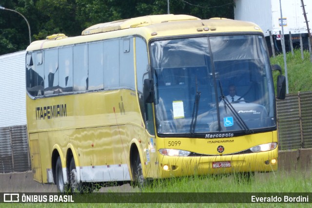 Viação Itapemirim 5099 na cidade de São José dos Campos, São Paulo, Brasil, por Everaldo Bordini. Número da foto: #8763075.