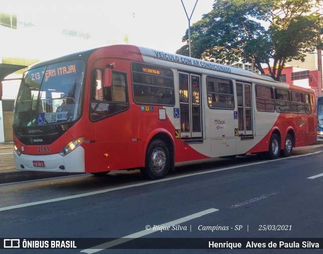 Itajaí Transportes Coletivos 2059 na cidade de Campinas, São Paulo, Brasil, por Henrique Alves de Paula Silva. Número da foto: #8765760.