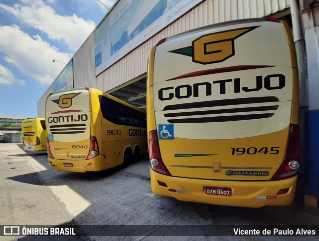 Empresa Gontijo de Transportes 19045 na cidade de Rio de Janeiro, Rio de Janeiro, Brasil, por Vicente de Paulo Alves. ID da foto: 8765508.