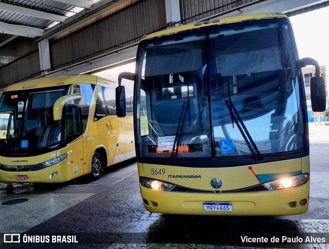 Viação Itapemirim 8649 na cidade de Rio de Janeiro, Rio de Janeiro, Brasil, por Vicente de Paulo Alves. Número da foto: #8767242.