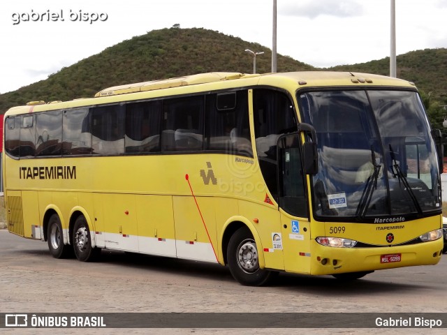 Viação Itapemirim 5099 na cidade de Jequié, Bahia, Brasil, por Gabriel Bispo. Número da foto: #8768114.