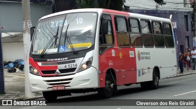 Allibus Transportes 4 5214 na cidade de São Paulo, São Paulo, Brasil, por Cleverson dos Reis Giraldi. ID da foto: 8767599.