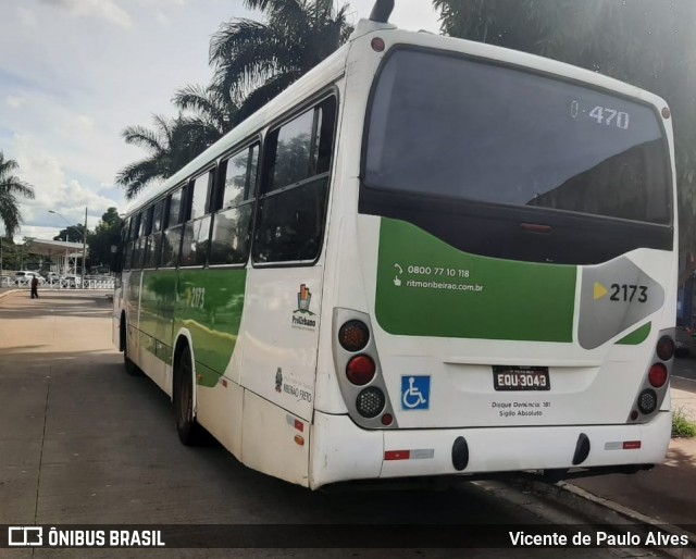 Rápido D´Oeste 2173 na cidade de Ribeirão Preto, São Paulo, Brasil, por Vicente de Paulo Alves. ID da foto: 8767300.