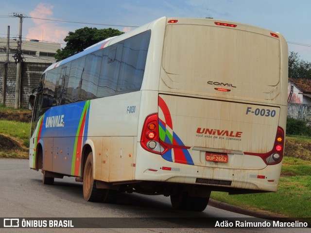 Univale Transportes F-0030 na cidade de Belo Horizonte, Minas Gerais, Brasil, por Adão Raimundo Marcelino. ID da foto: 8770601.