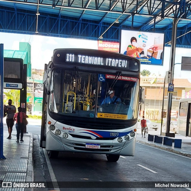 BBTT - Benfica Barueri Transporte e Turismo 1189 na cidade de Itapevi, São Paulo, Brasil, por Michel Nowacki. Número da foto: #8769928.