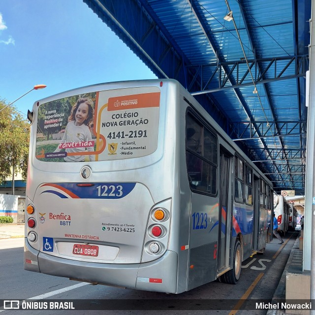 BBTT - Benfica Barueri Transporte e Turismo 1223 na cidade de Itapevi, São Paulo, Brasil, por Michel Nowacki. ID da foto: 8769931.