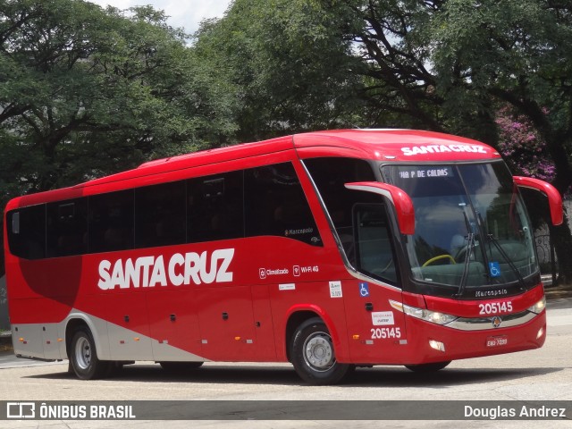 Viação Santa Cruz 205145 na cidade de São Paulo, São Paulo, Brasil, por Douglas Andrez. ID da foto: 8769827.