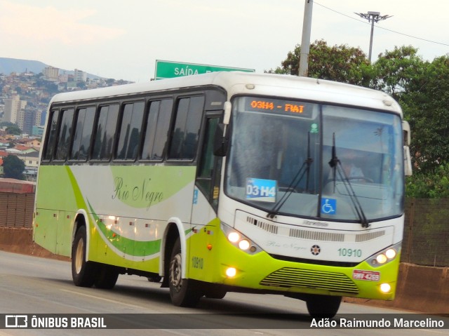 Rio Negro Fretamento e Turismo 10910 na cidade de Belo Horizonte, Minas Gerais, Brasil, por Adão Raimundo Marcelino. ID da foto: 8770592.