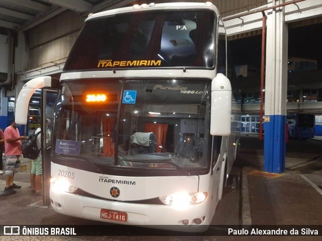 Viação Itapemirim 20205 na cidade de Rio de Janeiro, Rio de Janeiro, Brasil, por Paulo Alexandre da Silva. Número da foto: #8768697.