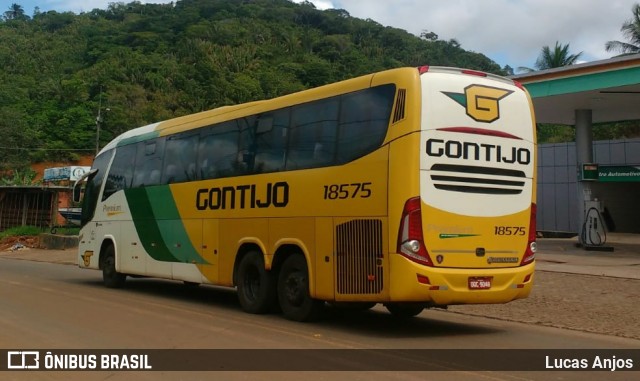 Empresa Gontijo de Transportes 18575 na cidade de Ituberá, Bahia, Brasil, por Lucas Anjos. Número da foto: #8771085.