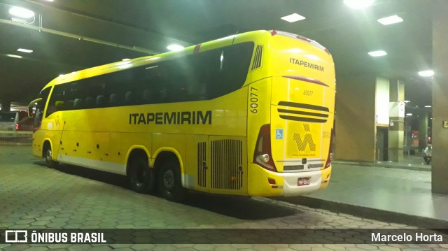 Viação Itapemirim 60077 na cidade de Belo Horizonte, Minas Gerais, Brasil, por Marcelo Horta. Número da foto: #8772257.