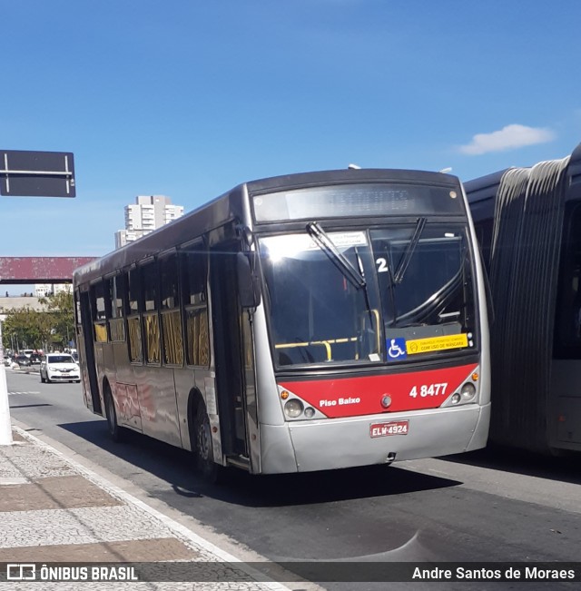 Express Transportes Urbanos Ltda 4 8477 na cidade de São Paulo, São Paulo, Brasil, por Andre Santos de Moraes. ID da foto: 8772011.