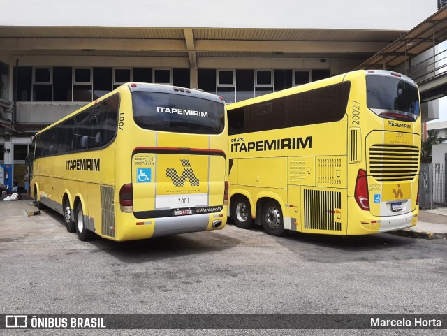 Viação Itapemirim 7001 na cidade de Rio de Janeiro, Rio de Janeiro, Brasil, por Marcelo Horta. Número da foto: #8700859.