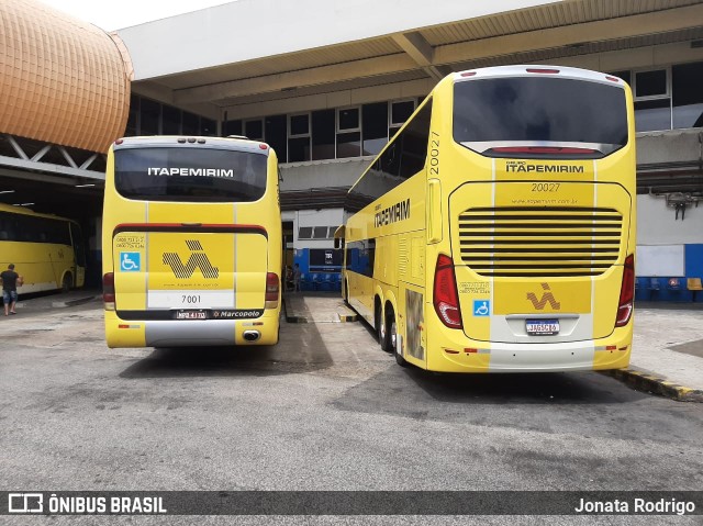 Viação Itapemirim 7001 na cidade de Rio de Janeiro, Rio de Janeiro, Brasil, por Jonata Rodrigo. Número da foto: #8700345.