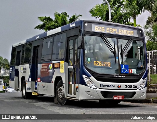 Viação Jardins 20836 na cidade de Belo Horizonte, Minas Gerais, Brasil, por Juliano Felipe. Número da foto: #8775406.