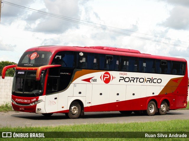 Auto Viação Porto Rico 7600 na cidade de Teresina, Piauí, Brasil, por Ruan Silva Andrade. Número da foto: #8775490.