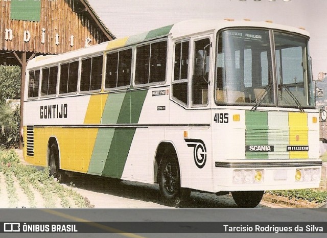 Empresa Gontijo de Transportes 4195 na cidade de Joinville, Santa Catarina, Brasil, por Tarcisio Rodrigues da Silva. ID da foto: 8774066.