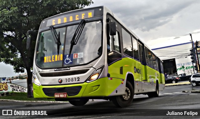 Milênio Transportes 10812 na cidade de Belo Horizonte, Minas Gerais, Brasil, por Juliano Felipe. ID da foto: 8775403.