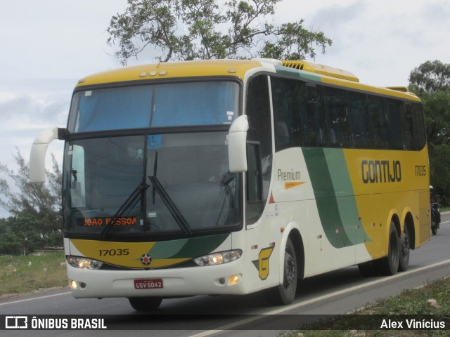 Empresa Gontijo de Transportes 17035 na cidade de Jaboatão dos Guararapes, Pernambuco, Brasil, por Alex Vinícius. ID da foto: 8775111.