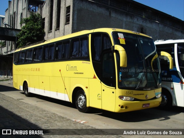 Viação Itapemirim 8543 na cidade de Rio de Janeiro, Rio de Janeiro, Brasil, por André Luiz Gomes de Souza. ID da foto: 8774894.