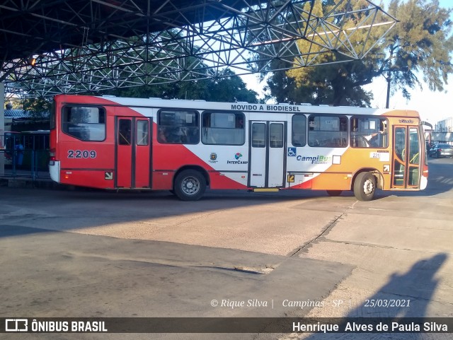 Expresso CampiBus 2209 na cidade de Campinas, São Paulo, Brasil, por Henrique Alves de Paula Silva. ID da foto: 8773363.