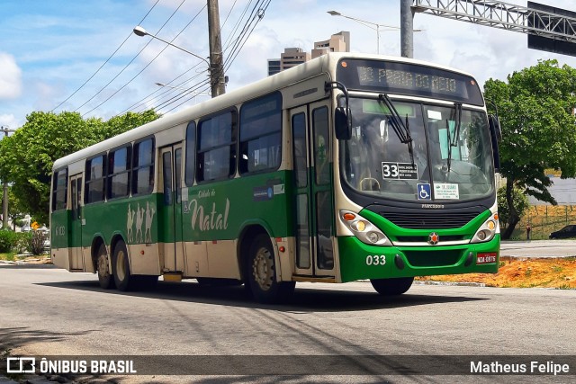 Transportes Cidade do Natal 6 033 na cidade de Natal, Rio Grande do Norte, Brasil, por Matheus Felipe. Número da foto: #8776406.