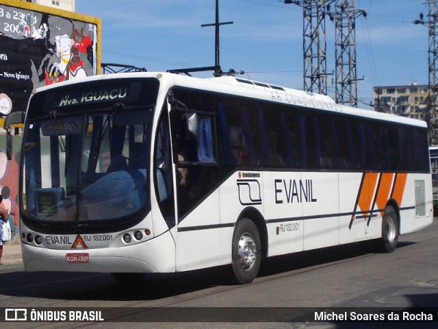 Evanil Transportes e Turismo RJ 132.001 na cidade de Nova Iguaçu, Rio de Janeiro, Brasil, por Michel Soares da Rocha. ID da foto: 8778197.