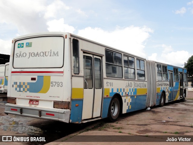 Viação São Joaquim 5793 na cidade de Teresina, Piauí, Brasil, por João Victor. ID da foto: 8778198.