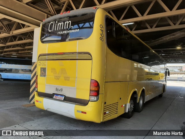 Viação Itapemirim 8649 na cidade de Rio de Janeiro, Rio de Janeiro, Brasil, por Marcelo Horta. Número da foto: #8776134.
