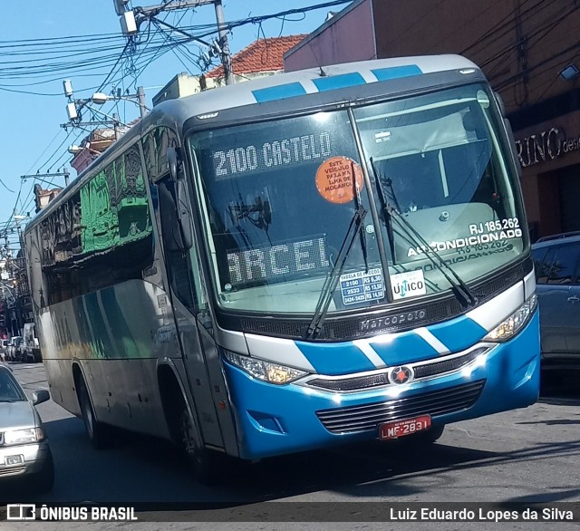 Viação Mauá RJ 185.262 na cidade de Niterói, Rio de Janeiro, Brasil, por Luiz Eduardo Lopes da Silva. Número da foto: #8777004.