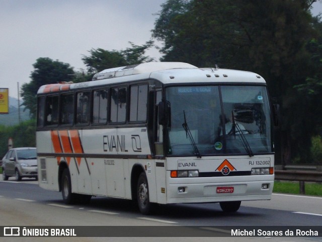 Evanil Transportes e Turismo RJ 132.002 na cidade de Queimados, Rio de Janeiro, Brasil, por Michel Soares da Rocha. ID da foto: 8778201.