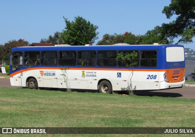 Expresso Assur 208 na cidade de Guaíba, Rio Grande do Sul, Brasil, por JULIO SILVA. ID da foto: 8704719.