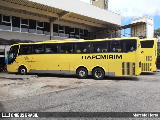 Viação Itapemirim 7001 na cidade de Rio de Janeiro, Rio de Janeiro, Brasil, por Marcelo Horta. Número da foto: #8704649.
