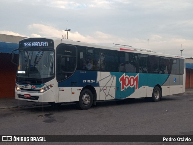 Auto Viação 1001 RJ 108.594 na cidade de Niterói, Rio de Janeiro, Brasil, por Pedro Otávio. ID da foto: 8703633.