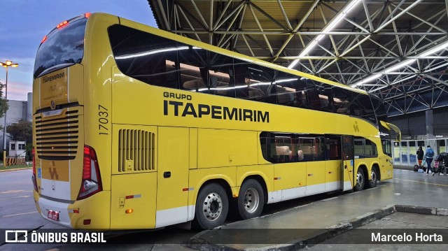 Viação Itapemirim 17037 na cidade de São Paulo, São Paulo, Brasil, por Marcelo Horta. Número da foto: #8704609.