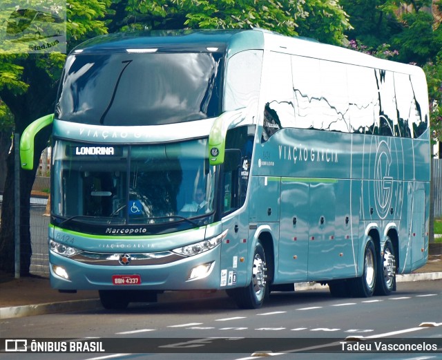 Viação Garcia 8424 na cidade de Londrina, Paraná, Brasil, por Tadeu Vasconcelos. ID da foto: 8705367.