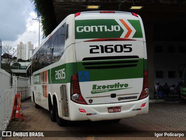 Empresa Gontijo de Transportes 21605 na cidade de Belo Horizonte, Minas Gerais, Brasil, por Igor Policarpo. ID da foto: 8704197.