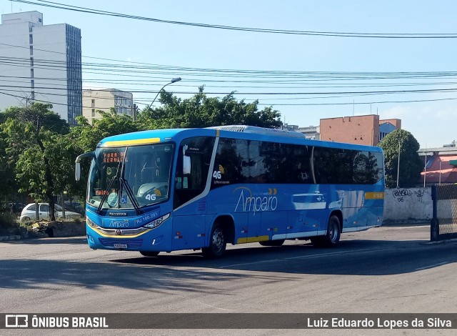 Viação Nossa Senhora do Amparo RJ 186.291 na cidade de Niterói, Rio de Janeiro, Brasil, por Luiz Eduardo Lopes da Silva. ID da foto: 8706879.