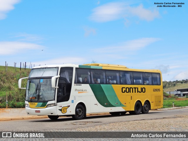 Empresa Gontijo de Transportes 12805 na cidade de João Monlevade, Minas Gerais, Brasil, por Antonio Carlos Fernandes. Número da foto: #8705775.