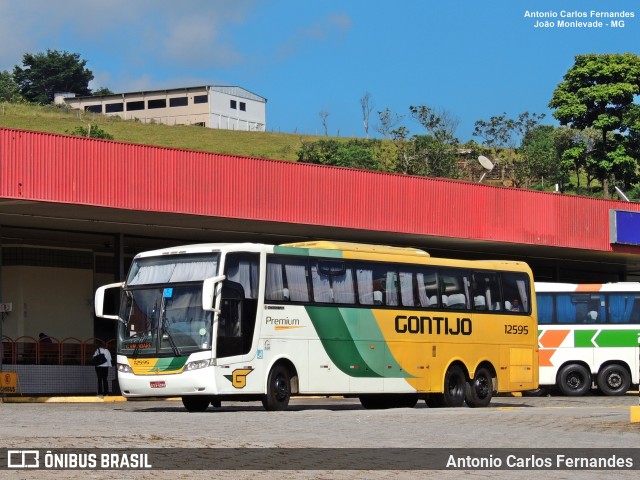 Empresa Gontijo de Transportes 12595 na cidade de João Monlevade, Minas Gerais, Brasil, por Antonio Carlos Fernandes. Número da foto: #8705771.