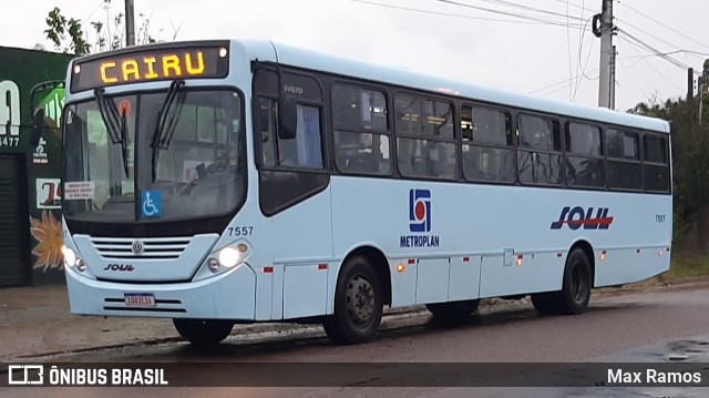 SOUL - Sociedade de Ônibus União Ltda. 7557 na cidade de Alvorada, Rio Grande do Sul, Brasil, por Max Ramos. Número da foto: #8707154.