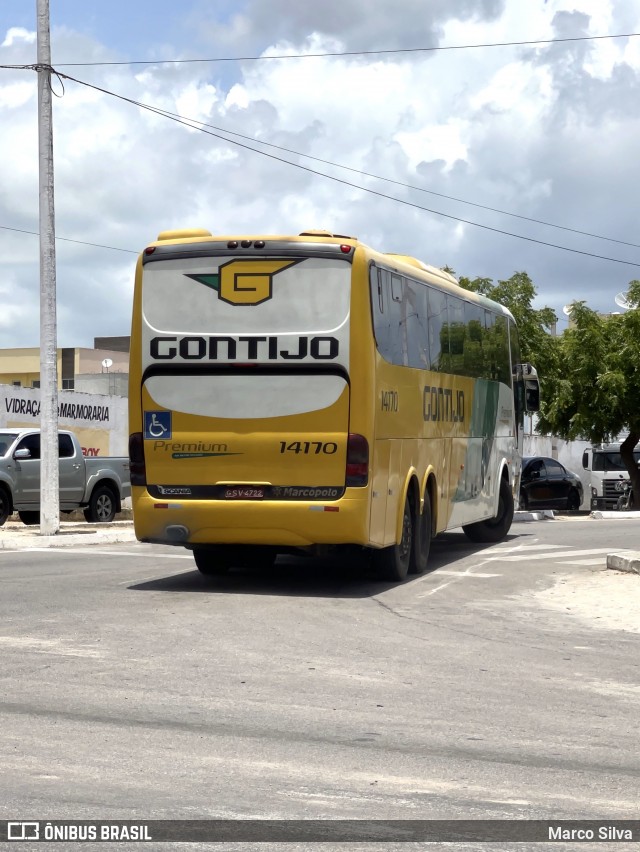 Empresa Gontijo de Transportes 14170 na cidade de Nova Cruz, Rio Grande do Norte, Brasil, por Marco Silva. ID da foto: 8706544.